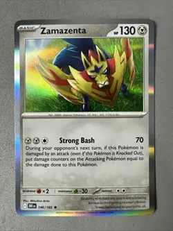 Pokemon TCG * Destined Rivals 146/182 Zamazenta Rare HOLO* NM FRESH PK - Image 1