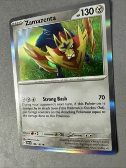 Pokemon TCG * Destined Rivals 146/182 Zamazenta Rare HOLO* NM FRESH PK - Image 2