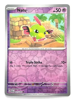 Natu 071/182 Reverse Holo Common - Paradox Rift Pokemon Pack Fresh Near Mint NM - Image 5
