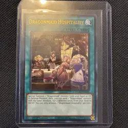 YUGIOH- Dragonmaid Hospitality MGED-EN149 Rare 1st Edition NM - Image 3