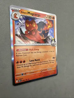 Pokemon TCG * Destined Rivals 036/182 Ethan's Magcargo Rare HOLO * NM FRESH PK - Image 2