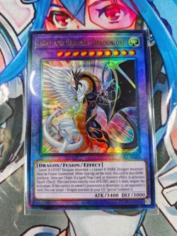Yugioh Asian English OCG INFO-AE034 Light and Darkness Dragonlord - Ultimate R - Image 1