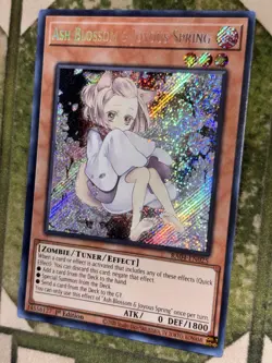 YuGiOh ASH BLOSSOM & JOYOUS SPRING Secret Rare RA04-EN025 - Image 1