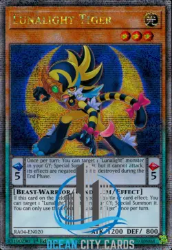 Yugioh Lunalight Tiger - Quarter Century Secret Rare 1st Edition RA04-EN020 - Image 5