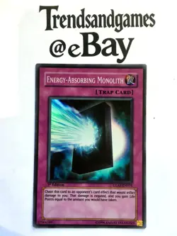 YUGIOH - ENERGY-ABSORBING MONOLITH - 1ST ED - GLAS-EN075 - ULTIMATE RARE - NM - Image 1