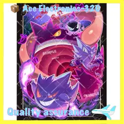 60PCS Trading Card Pokemon Gengar TCG OPCG Card Sleeves 67X92mm Standard Size - Image 1