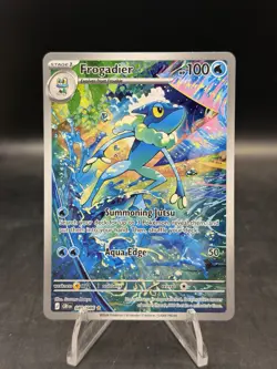 Pokemon TCG Frogadier 089/086 Me04: Chaos Rising Illustration Rare Holo NM - Image 1
