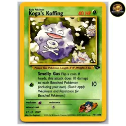 Koga's Koffing Common Gym Challenge 79/132 NM - Image 1