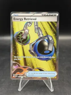 Pokemon TCG Energy Retrieval 108/086 Me04: Chaos Rising Ultra Rare Holo NM - Image 1