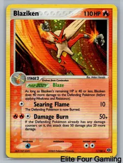 Blaziken 1/106 Holo Rare Emerald Pokemon Holo Lightly Played - Image 1