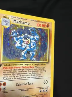 Pokemon TCG 1999 Machamp 008/102 Deck Exclusives 1st Edition Holo - Image 2