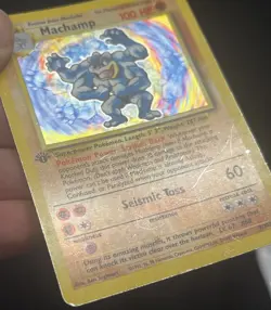 Pokemon TCG 1999 Machamp 008/102 Deck Exclusives 1st Edition Holo - Image 4