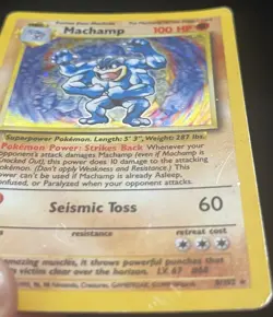 Pokemon TCG 1999 Machamp 008/102 Deck Exclusives 1st Edition Holo - Image 5