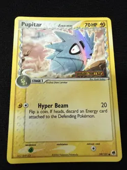 Pupitar Delta Species 59/101 Rev Holo Stamped Dragon Frontiers Pokemon MP - Image 1