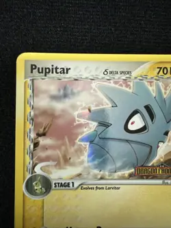 Pupitar Delta Species 59/101 Rev Holo Stamped Dragon Frontiers Pokemon MP - Image 3