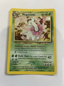 Pokemon Meganium Holo Rare TCG Card Neo Genesis 10/111 Unlimited - Image 1