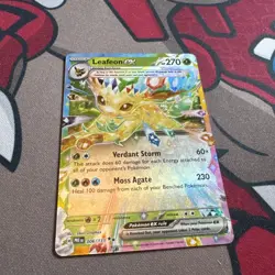 Leafeon ex 006/131 Holo Double Rare Prismatic Evolutions Pokemon Near Mint - Image 2
