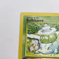 French Bulbizarre Bulbasaur 1st Edition 44/102 Base MP WOTC Pokemon TCG Vintage - Image 3