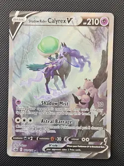 SHADOW RIDER CALYREX V 172/198 CHILLING REIGN POKEMON LP 2021 - Image 1
