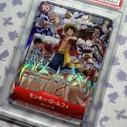Monkey D Luffy ST10-006 PSA 10 One Piece Day 2024 Promo Card UK SELLER - Image 2