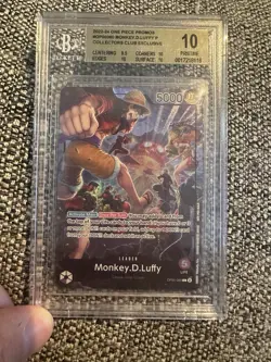 One Piece CCG Monkey.D.Luffy PSA Magazine Exclusive Promo OP05-060 BGS 10 - Image 1
