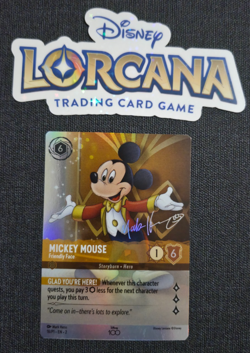 Disney Lorcana D 100 D100 Mickey Mouse Friendly Face Promo Foil EN NM Rare - Image 1