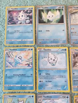 VANILLITE, VANILLISH, & VANILLUXE BUNDLE OF POKEMON CARDS - Image 2