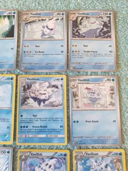 VANILLITE, VANILLISH, & VANILLUXE BUNDLE OF POKEMON CARDS - Image 3