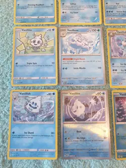 VANILLITE, VANILLISH, & VANILLUXE BUNDLE OF POKEMON CARDS - Image 4