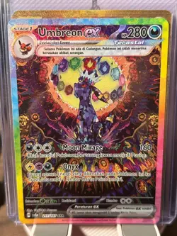 Umbreon ex SAR 217/187 sv8a Terastal Festival ex Pokemon Card Indonesia - Image 1