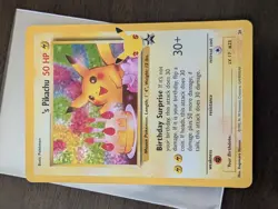 Pokemon Pikachu TCG Celebrations Birthday Promo Holo Card #24 - Image 3