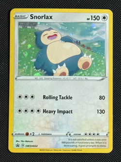 Snorlax SWSH032 Sword & Shield Ultra Rare Holo Promo Pokemon Card TCG - Image 1