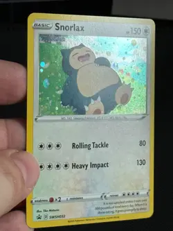 Snorlax SWSH032 Sword & Shield Ultra Rare Holo Promo Pokemon Card TCG - Image 2