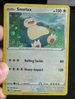 Snorlax SWSH032 Sword & Shield Ultra Rare Holo Promo Pokemon Card TCG - Image 3