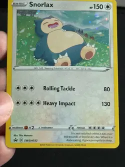 Snorlax SWSH032 Sword & Shield Ultra Rare Holo Promo Pokemon Card TCG - Image 5