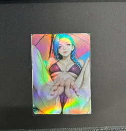 Jinx Full Art Goddess Story League Of Legends Waifu Hunny Bunny Trading Card - Image 1