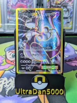 Pokemon XY Evolutions Mewtwo EX Full Art Rare Card TCG 103/108 - Image 1