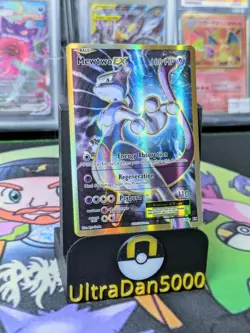 Pokemon XY Evolutions Mewtwo EX Full Art Rare Card TCG 103/108 - Image 3