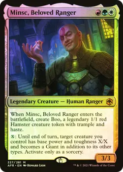 MTG FOIL Minsc, Beloved Ranger - Adventures in the Forgotten Realms #227 - Image 1