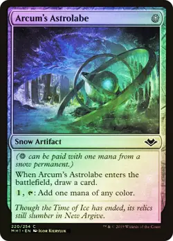 MTG FOIL Arcum's Astrolabe - Modern Horizons #220 - Image 1