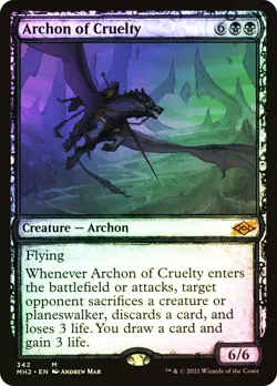 MTG FOIL Archon of Cruelty Showcase - Modern Horizons 2 #342 - Image 1