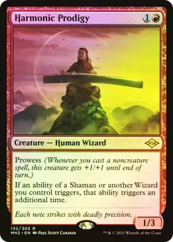 MTG FOIL Harmonic Prodigy - Modern Horizons 2 #132 - Image 1