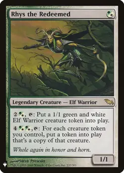 MTG Rhys the Redeemed, NM-Mint, English The List Reprints - Image 1