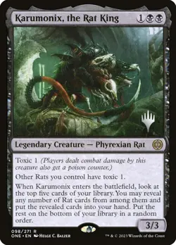 MTG Karumonix, the Rat King (Promo Pack) (Phyrexia: All Will Be One) - Promo - Image 1