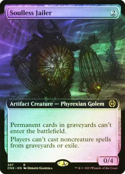 MTG FOIL Soulless Jailer Extended Art - Phyrexia: All Will Be One #397 - Image 1