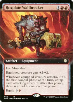 MTG Hexplate Wallbreaker Extended Art - Phyrexia: All Will Be One Commander #052 - Image 1