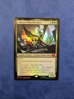 Sauron, Dino Devotee Foil Marvel Super Heroes Mtg Nm 0731 - Image 1