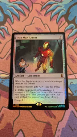 Iron Man Armor Foil M Marvel Super Heroes 248 NM - Image 1