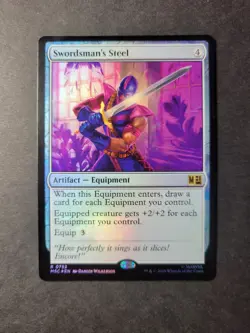 MTG Magic Marvel Super Heroes SWORDSMAN'S STEEL 0752 Foil - Image 1