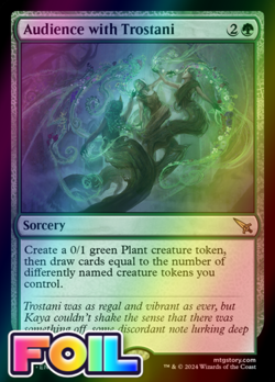 x1 Audience with Trostani MKM MTG 152 FOIL RARE M/NM 1x - Image 1